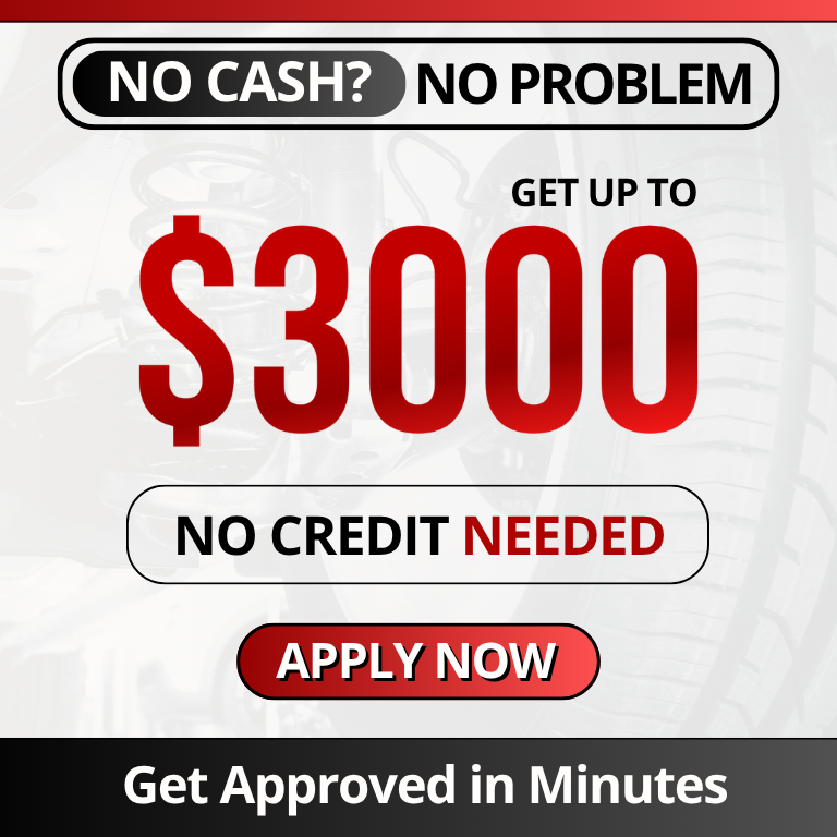Get up to $3000 for your car repairs and needs without any credit check. Get approved in minutes